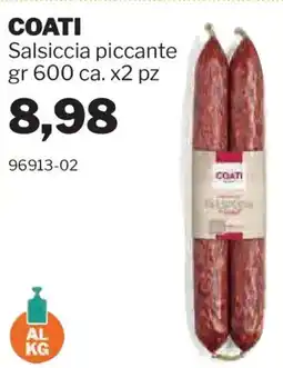 GrosMarket Salsiccia piccante COATI offerta