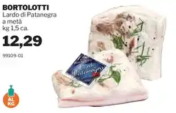 GrosMarket Bortolotti Lardo di Patanegra offerta