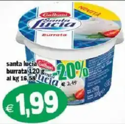 Il Castoro Supermercati Santa lucia burrata offerta