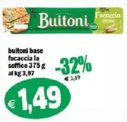 Il Castoro Supermercati Buitoni focaccia la soffice offerta