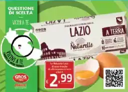 Il Castoro Supermercati Le Naturelle Lazio uova fresche offerta