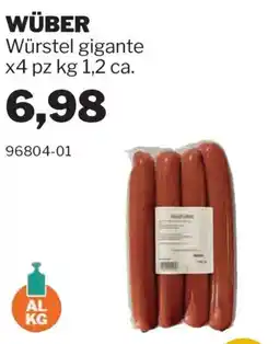 GrosMarket Würstel gigante WÜBER offerta