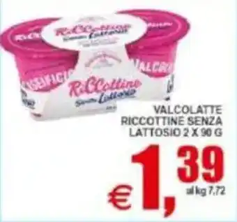 Pewex Valcolatte riccotine senza lattosio offerta