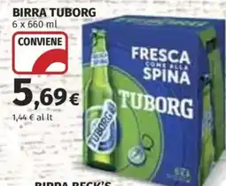 Ipercoop Birra Tuborg offerta