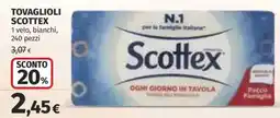 Ipercoop Tovaglioli Scottex offerta