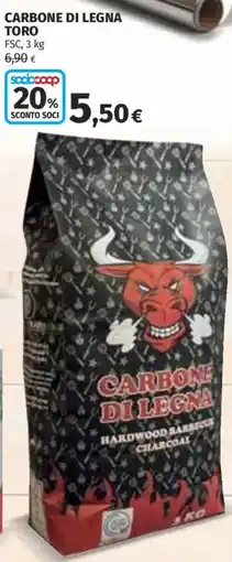 Ipercoop Carbone di legna toro offerta