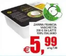Pewex Zarina Francia vaschetta latte offerta