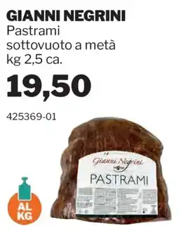 GrosMarket Pastrami Gianni Negrini offerta