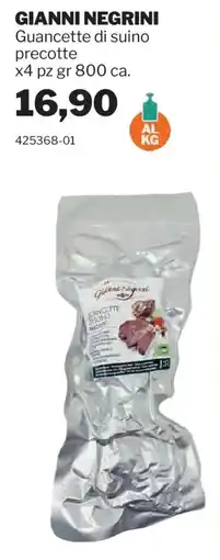 GrosMarket Gianni Negrini Guancette di suino precotte offerta