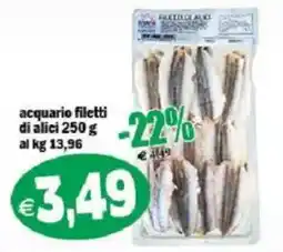 Il Castoro Supermercati acquario filetti di alici offerta