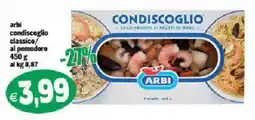 Il Castoro Supermercati Arbi condiscoglio classico offerta