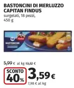 Ipercoop Bastoncini di merluzzo Capitan Findus offerta