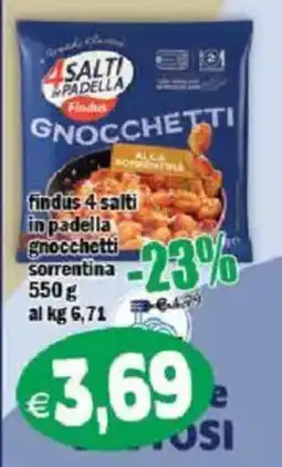 Il Castoro Supermercati Findus 4 Salti in Padella Gnocchetti Sorrentina offerta
