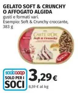 Ipercoop Gelato soft & crunchy algida offerta