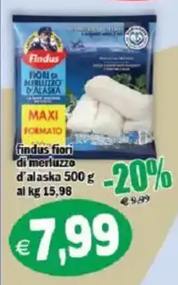 Il Castoro Supermercati Findus fiori di merluzzo d'alaska offerta
