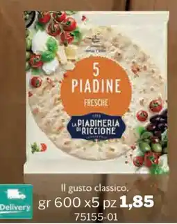 GrosMarket La piadineria di riccione il gusto classico offerta