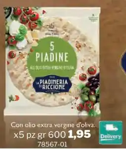 GrosMarket La piadineria di riccione con olio extra vergine d'oliva offerta