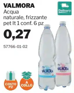 GrosMarket Acqua naturale, frizzante Valmora offerta