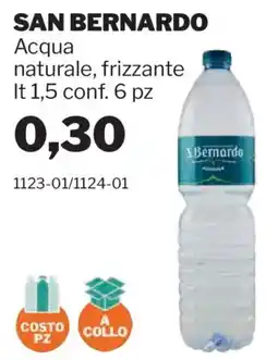 GrosMarket Acqua naturale, frizzante San Bernardo offerta
