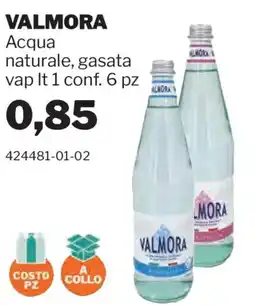 GrosMarket Acqua naturale, gasata Valmora offerta