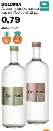 GrosMarket Acqua naturale, gasata Dolomia offerta