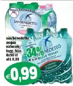 Il Castoro Supermercati san benedetto acqua naturale / legg. frizz. offerta