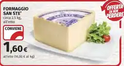 Ipercoop Formaggio San Ste' offerta