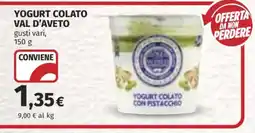Ipercoop Yogurt colato Val d'Aveto offerta