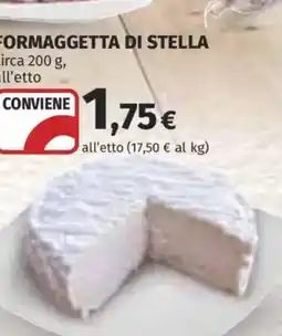 Ipercoop Formaggetta di Stella offerta