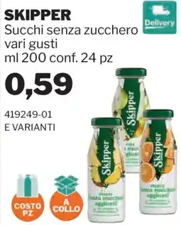 GrosMarket Skipper Succhi senza zucchero offerta
