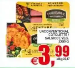Pewex Unconventional cotolette / salsicce veg offerta