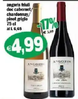 Il Castoro Supermercati angoris friuli doc cabernet/chardonnay/pinot grigio offerta