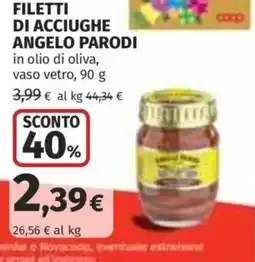 Ipercoop Filetti di acciughe Angelo Parodi offerta