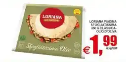 Pewex Loriana piadina sfogliatissima olio d'oliva offerta