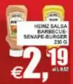 Pewex Heinz salsa barbecue senape-burger offerta