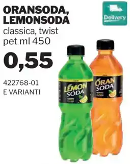 GrosMarket Oransoda, lemonsoda classica, twist offerta