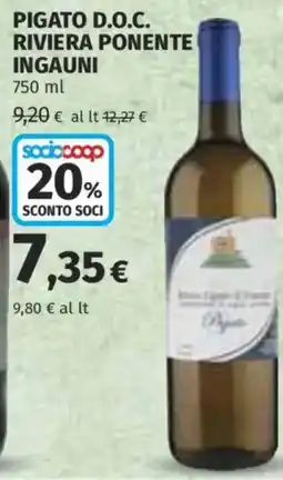 Ipercoop Pigato D.O.C. Riviera Ponente Ingauni offerta