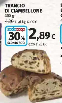 Ipercoop Trancio di ciambellone offerta