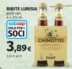 Ipercoop Bibite Lurisia Chinotto offerta
