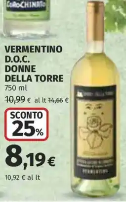 Ipercoop Vermentino D.O.C. Donne della Torre offerta
