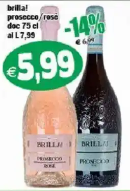 Il Castoro Supermercati Brillai prosecco/rose offerta