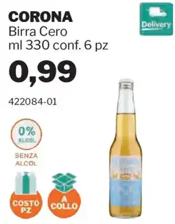 GrosMarket Corona Birra Cero offerta