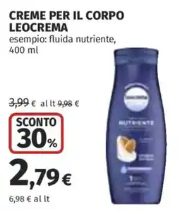 Ipercoop Creme per il corpo Leocrema offerta
