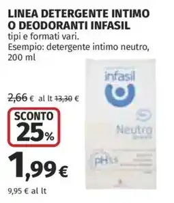 Ipercoop Detergente intimo infasil offerta