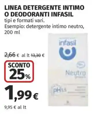 Ipercoop Detergente intimo infasil offerta