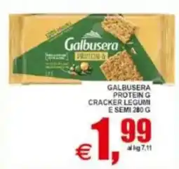 Pewex Galbusera Protein G Cracker Legumi e Semi offerta