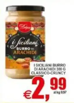Pewex I siciliani burro di arachidi classico-crunchy offerta