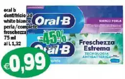 Il Castoro Supermercati Oral-B dentifricio 3d white bianco perla/complete freschezza offerta