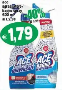 Il Castoro Supermercati Ace sgrassatore/bagno spray offerta