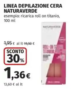 Ipercoop Ricarica roll on titanio offerta